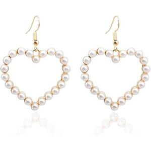 Pearl Heart Shaped Earrings